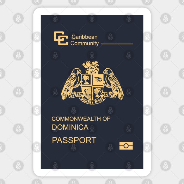 Dominica passport Magnet by Travellers